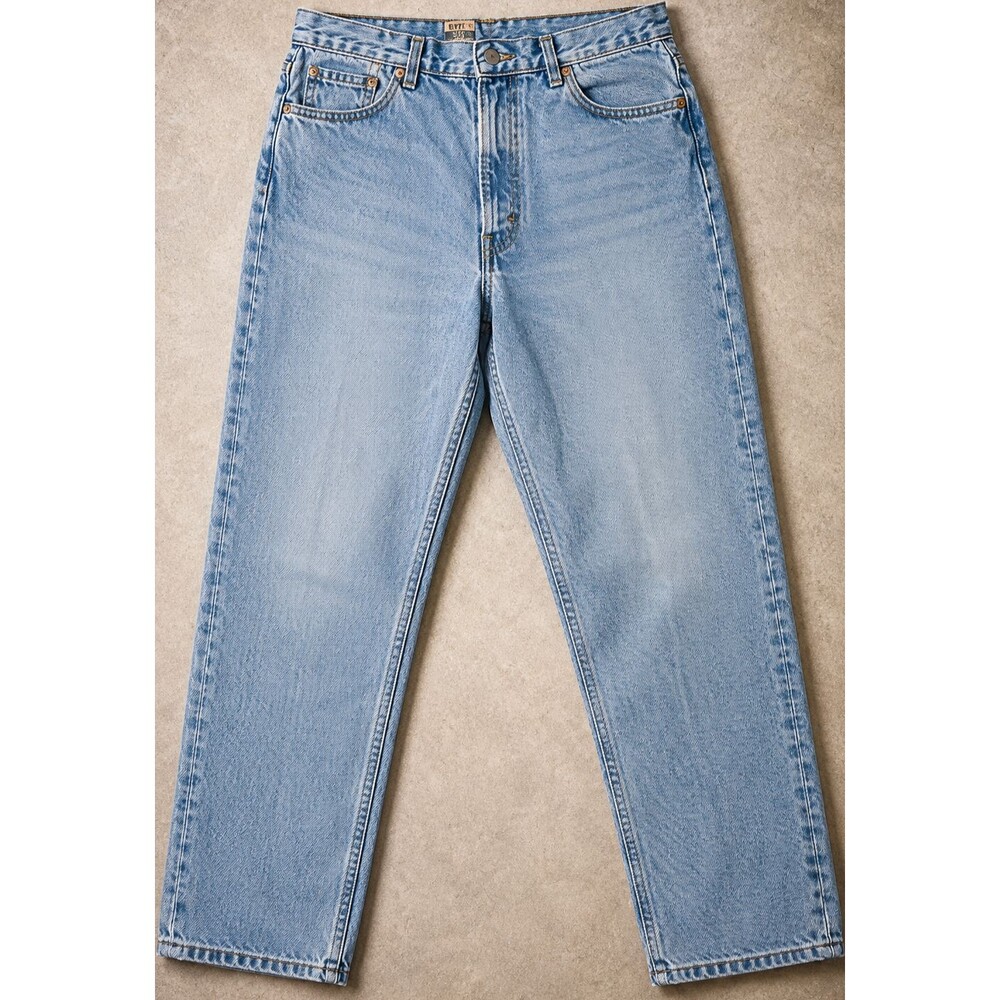 Vintage Levis 550 Orange Tab Jeans Mens 38x30 Light Wash Relaxed Fit USA Made